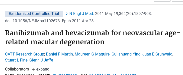 CATT 연구 2011 NEJM 논문 제목
