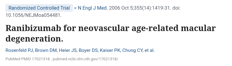 출처: Rosenfeld PJ 외, N Engl J Med 2006 · doi:10.1056/NEJMoa054481