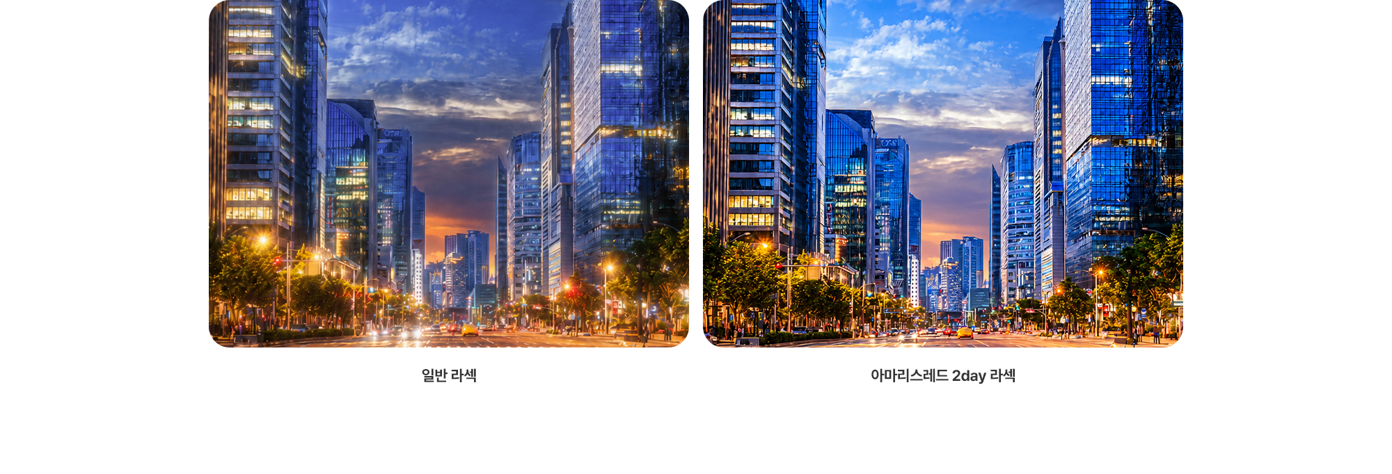 라섹 종류별 시야 예시 이미지